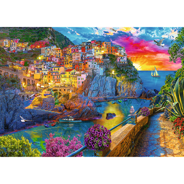 Trefl, Wieczorny spacer po Cinque Terre, puzzle, 1000 elementów