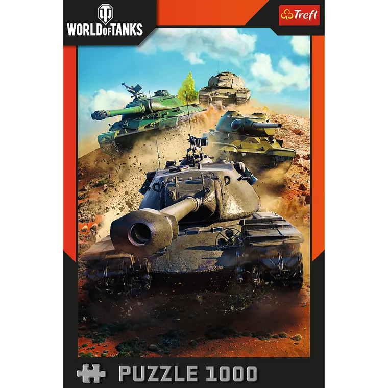 Trefl, World of Tanks, Czołgi w boju, puzzle, 1000 elementów