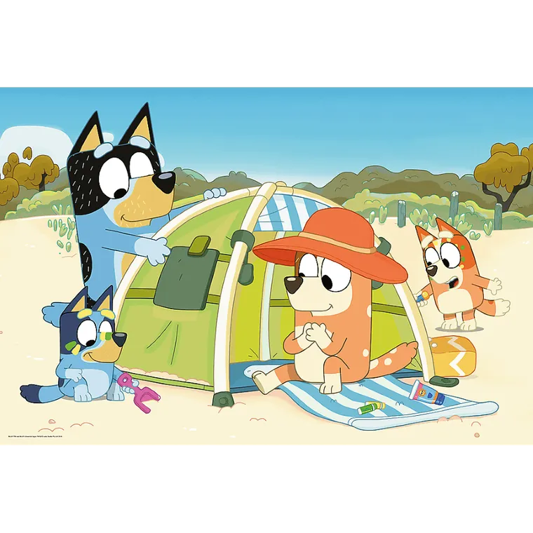 Trefl, Wspaniały dzień Bluey, puzzle maxi, 24 elementy