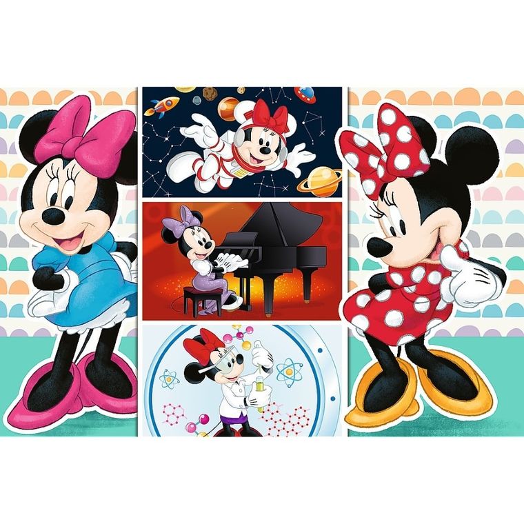 Trefl, Zabawna Minnie, puzzle, 100 elementów