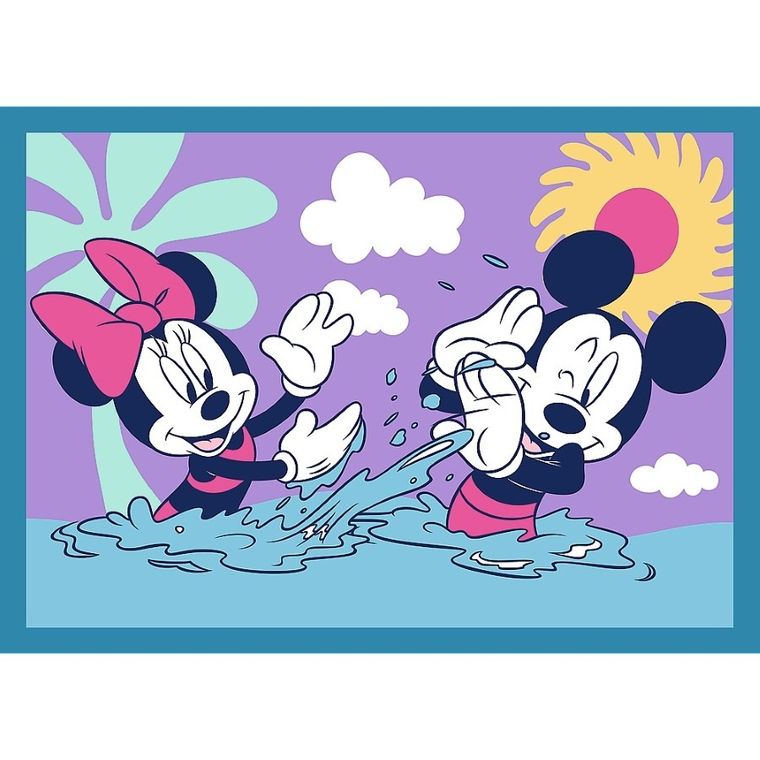 Trefl, Zabawne zdarzenia Myszki Miki, puzzle 4w1