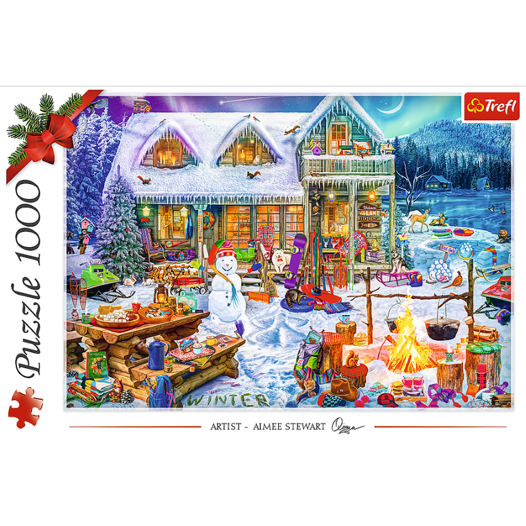Trefl, Zimowy czas, puzzle, 1000 elementów