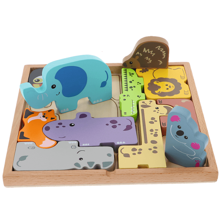 Trefl, Zoo crew, zabawka drewniana