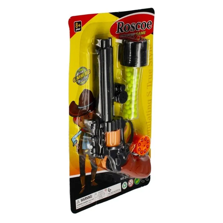 Trifox, pistolet na spłonkę, kapiszony i kulki, 2w1