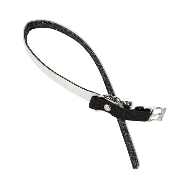 Trik&Roll, obroża dla kota z dzwonkiem, brokatowa, 1 cm