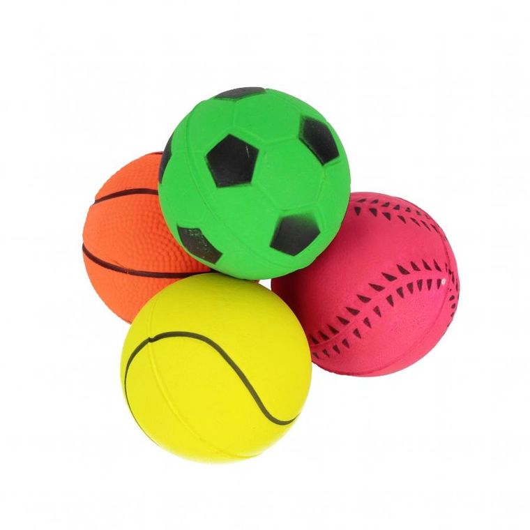 Trik&Roll, piłka dla psa, 6 cm, 4 szt.