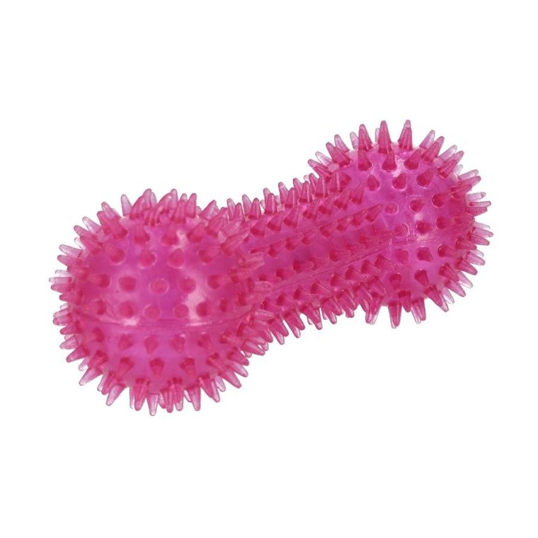 Trik&Roll, zabawka dla psa, kość z dźwiękiem, różowa, 15 cm