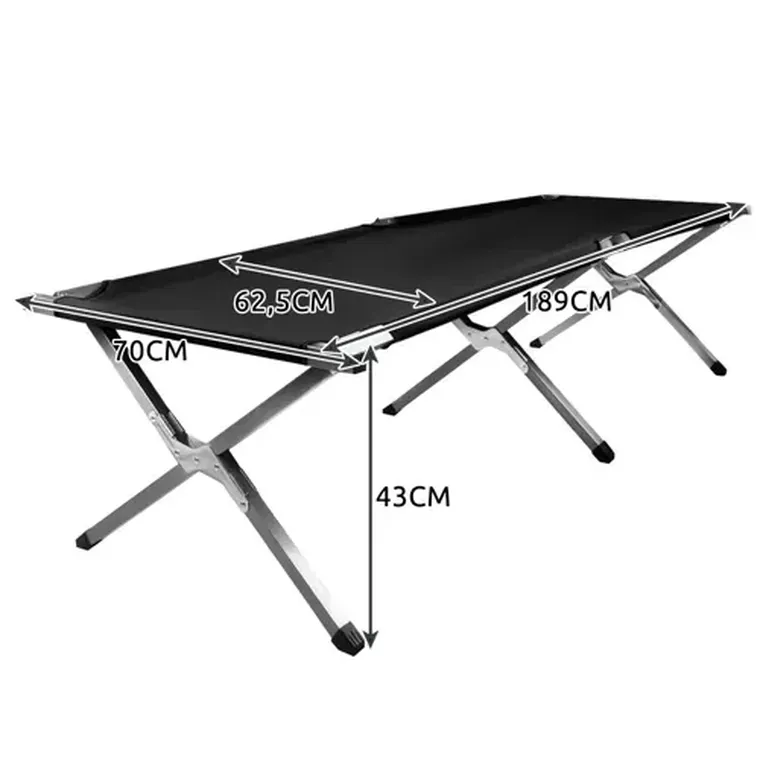 Trizand, łóżko polowe, kanadyjka