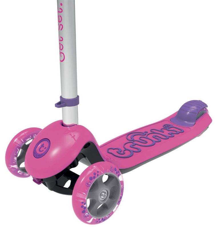 Trunki, składana hulajnoga, różowa, duża