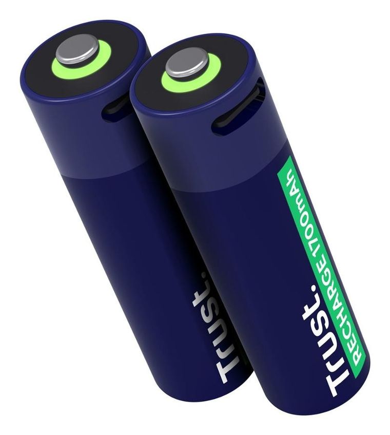 Trust, USB-C Rechargeable Batteries, baterie AA, 2 szt.
