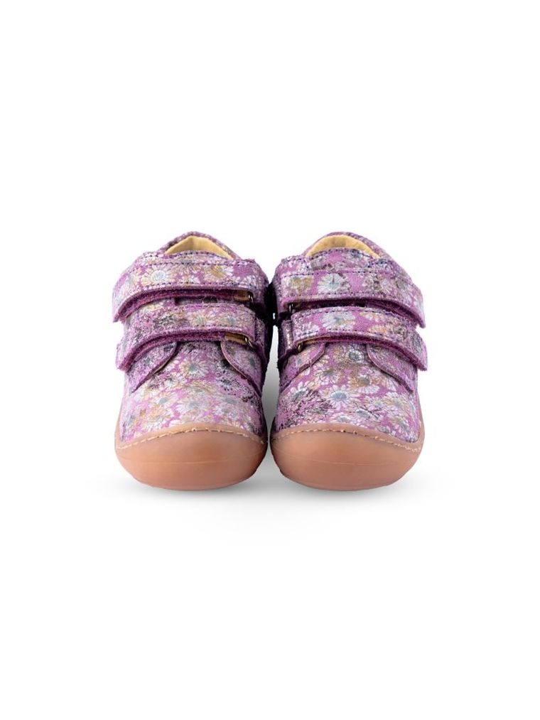 Trzewiki dziewczęce, ocieplane, skórzane, fioletowe, Weestep
