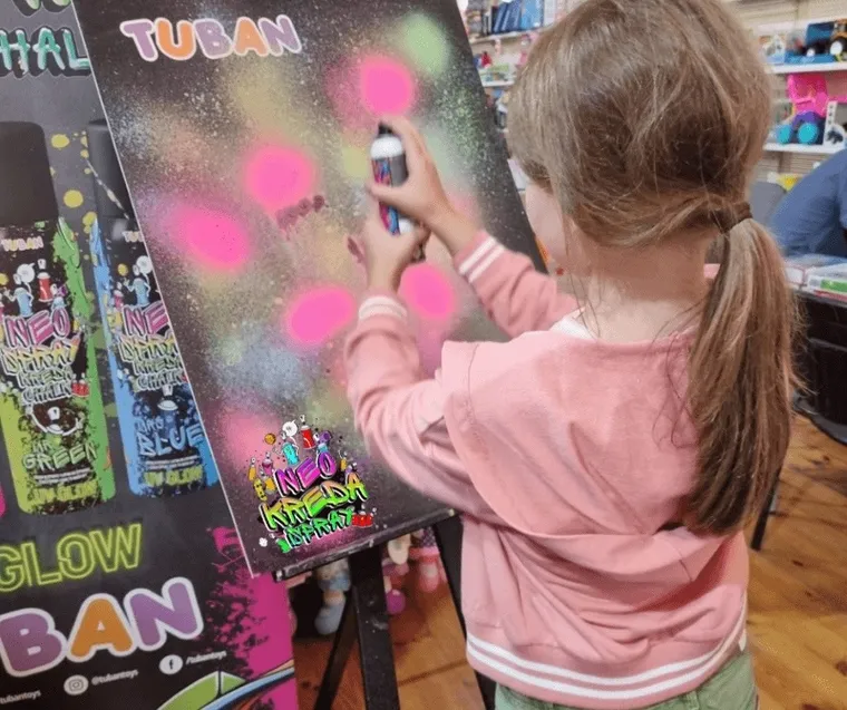 Tuban, Neo Kreda, spray, żółta, 150 ml