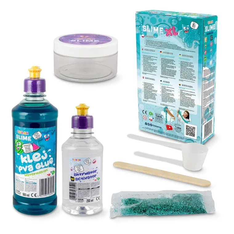 Tuban, Slime DIY, Arbuz, XL, zestaw kreatywny