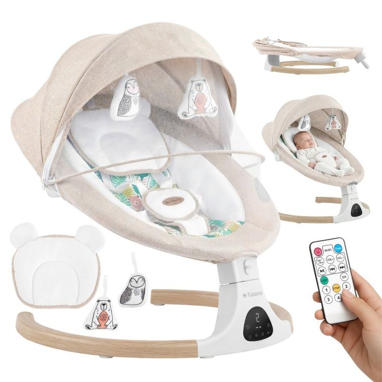 Tulano, Astrid 35, bujaczek leżaczek elektroniczny, beige