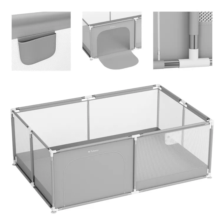 Tulano, Cozy 22, kojec dziecięcy, grey