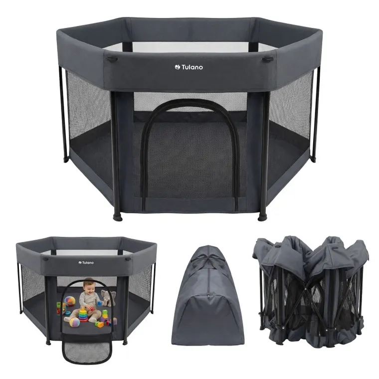 Tulano, Cozy 30, kojec dziecięcy, graphite