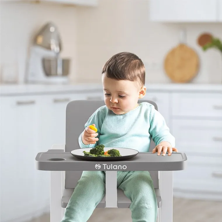 Tulano, Morsel 25, krzesełko do karmienia, grey-white