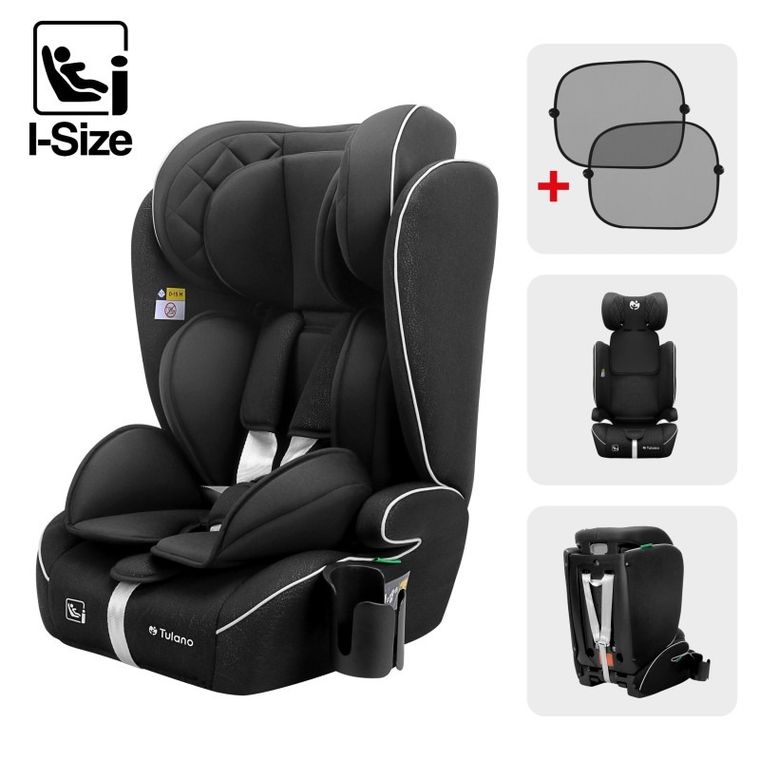 Tulano, Zooma 25, fotelik samochodowy, black, 76-150 cm