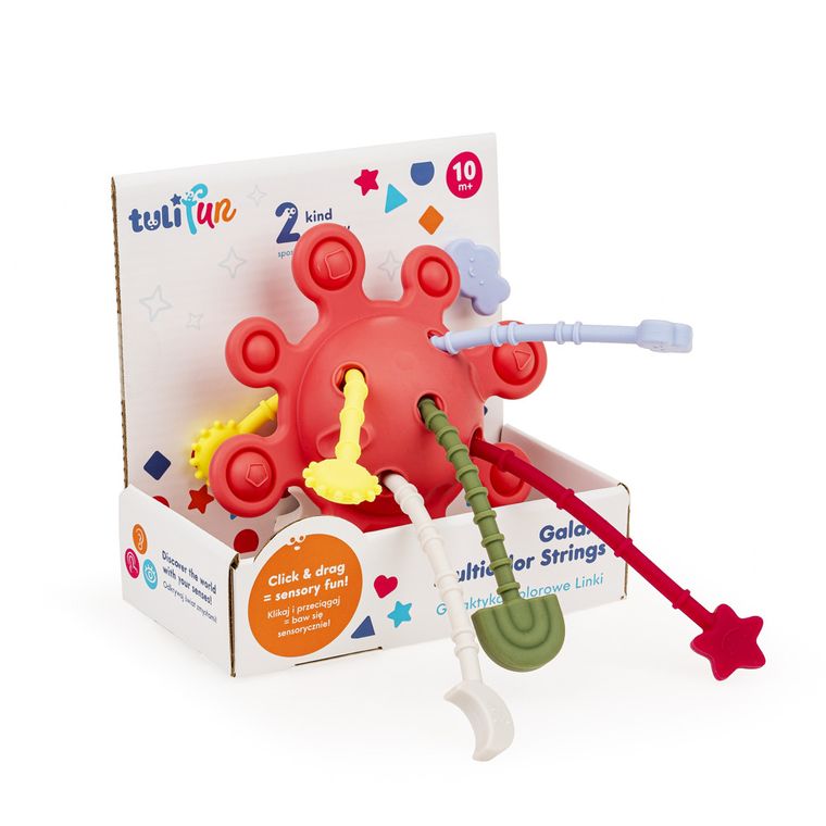 TuliFun, Galaktyka, kolorowe linki, zabawka sensoryczna