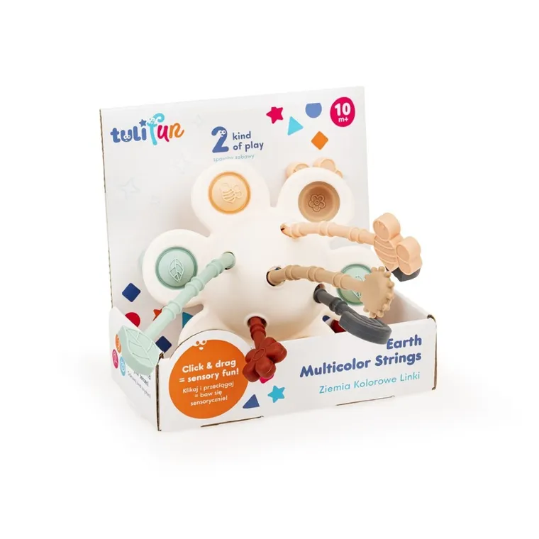 TuliFun, Ziemia, Kolorowe Linki, zabawka sensoryczna