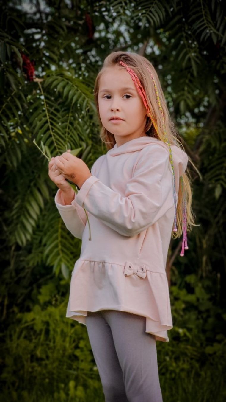 Tunika dziewczęca, różowa, Nicol