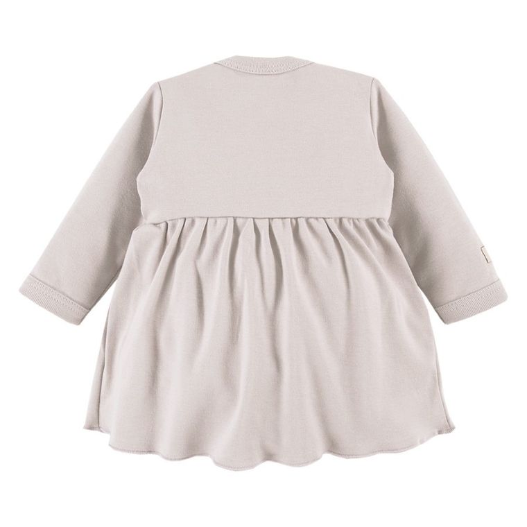 Tunika dziewczęca z długim rękawem, beżowa, Eevi