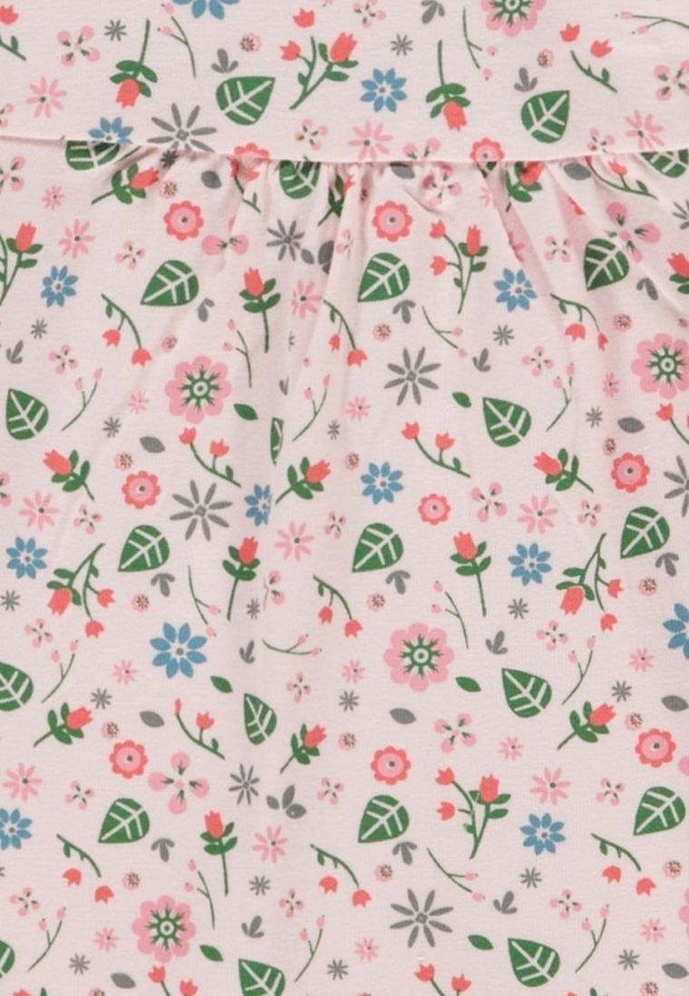 Tunika dziewczęca z długim rękawem, jasnoróżowa, Kanz