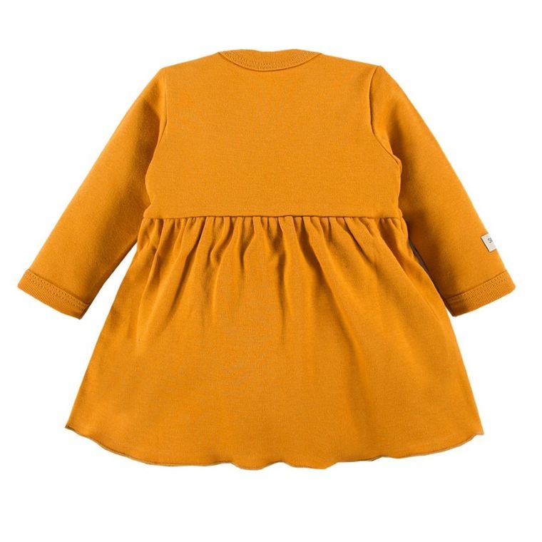 Tunika dziewczęca z długim rękawem, żółta, Eevi