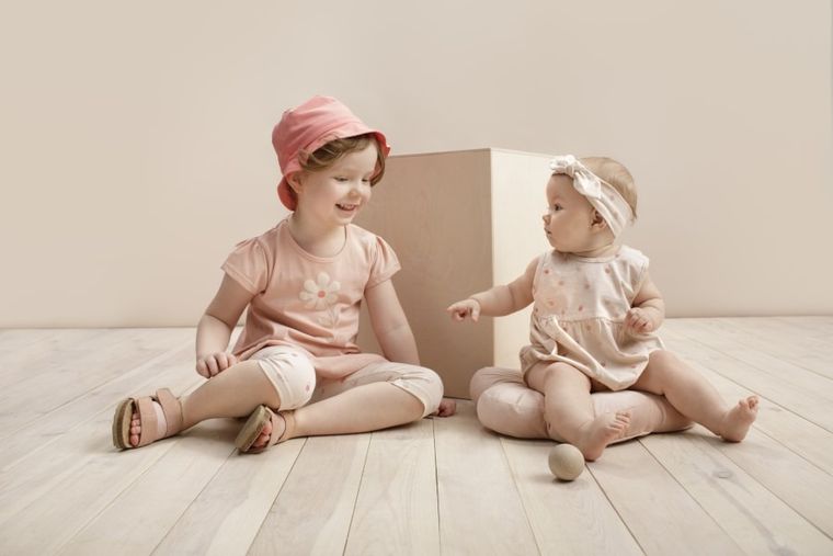 Tunika dziewczęca z krótkim rękawem, różowa, Summer Garden, Pinokio