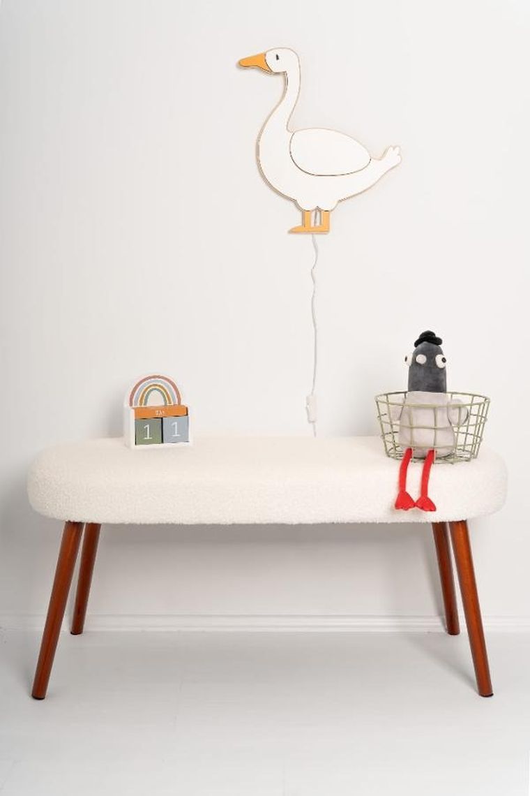 tupti.lights, lampka nocna dla dzieci, drewniana, gąska