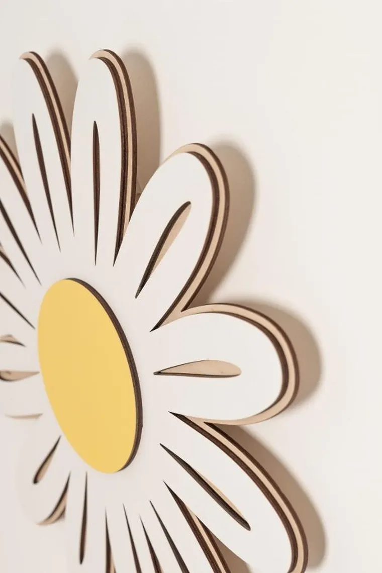 tupti.lights, lampka nocna dla dzieci, drewniana, stokrotka