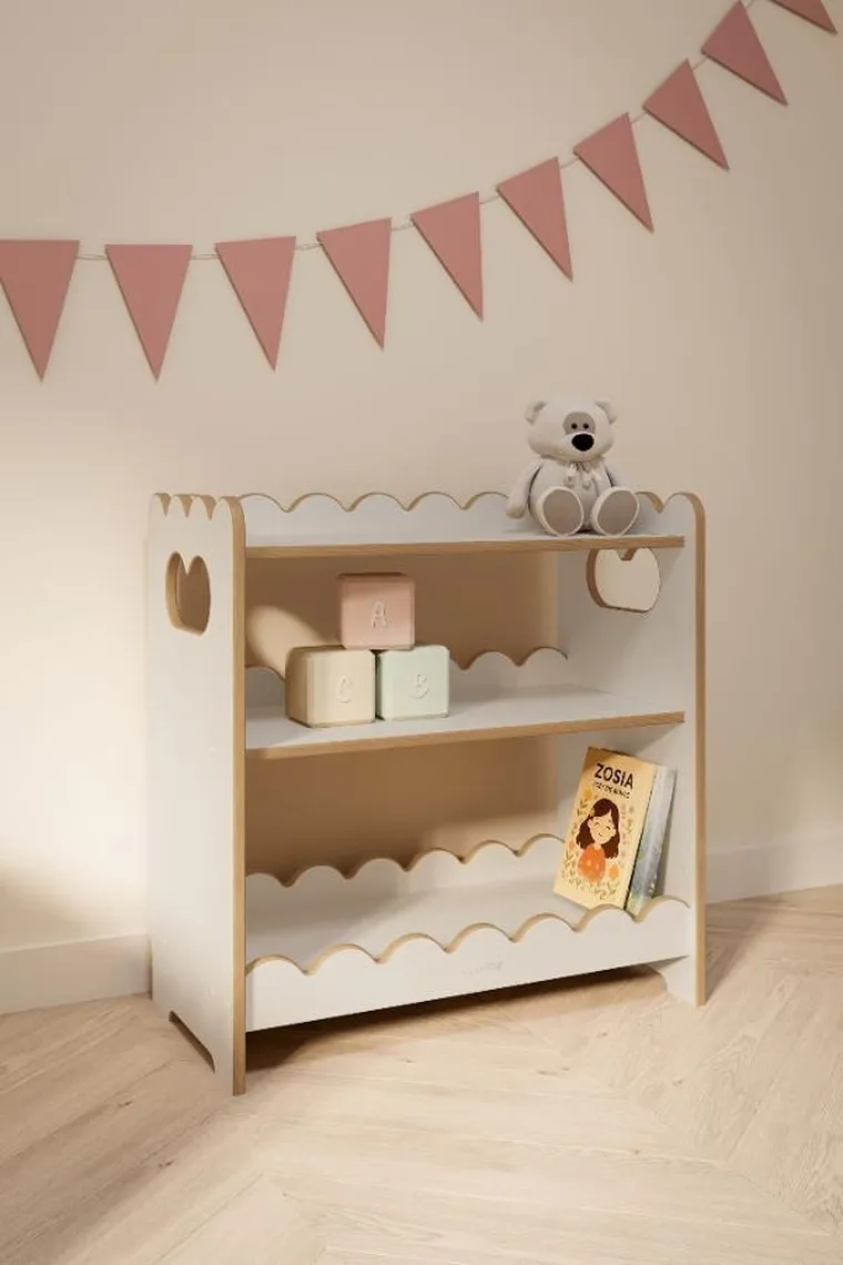 tupti.wood, Bubble Maxi, regał montessori, biały