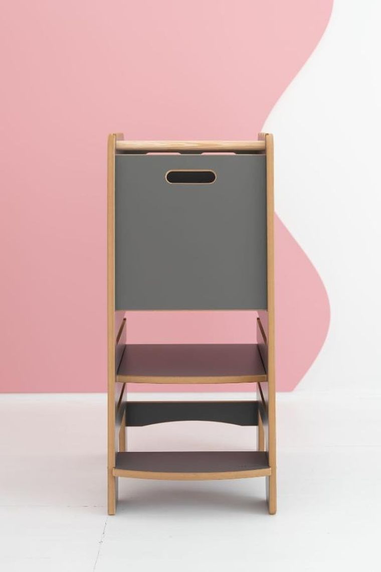 tupti.wood, Kitchen Helper, Bubble z falbanką, pomocnik kuchenny, szary