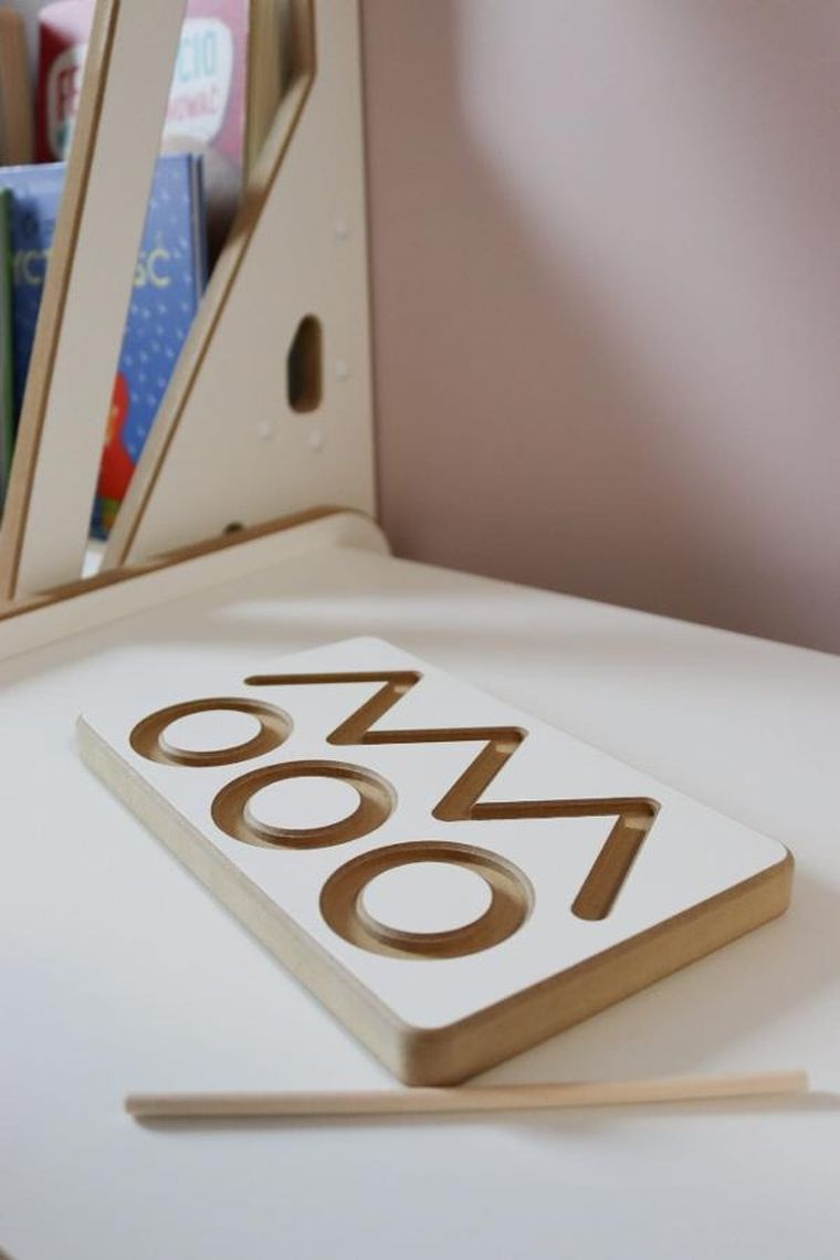 tupti.wood, tabliczka grafomotoryczna, peak