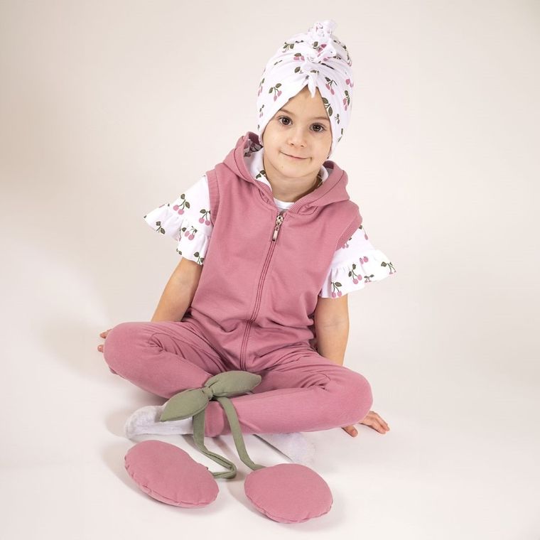 Turban dziewczęcy, biały, Nicol