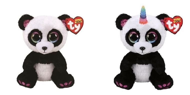 Ty, Beanie Boos, Panda, maskotka, 15 cm