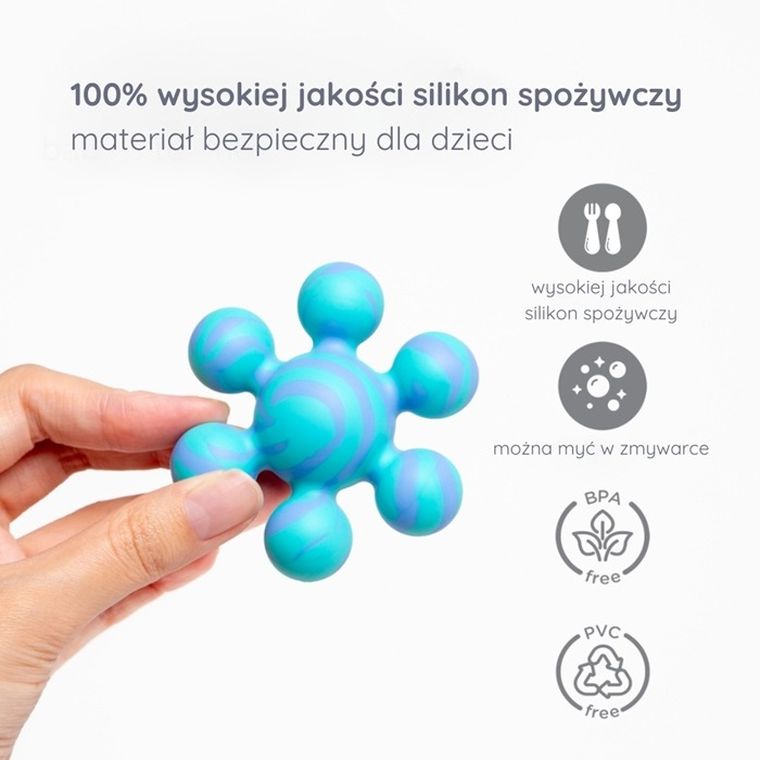 Ubbi, gryzak silikonowy do łączenia, pink