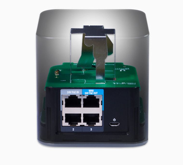 Ubiquiti, ACB-ISP, Router WiFi, airCube, 2,4GHz, MIMO, 4x RJ45 100Mb/s