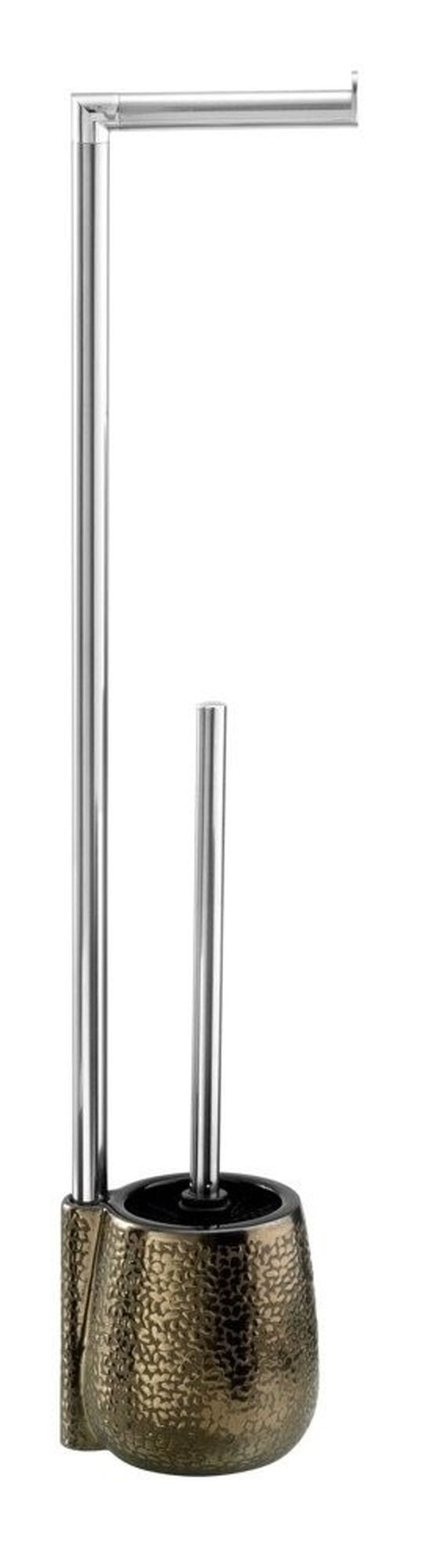 Uchwyt na papier toaletowy ze szczotką do WC i pojemnikiem w stylu orientalnym, Marrakesh