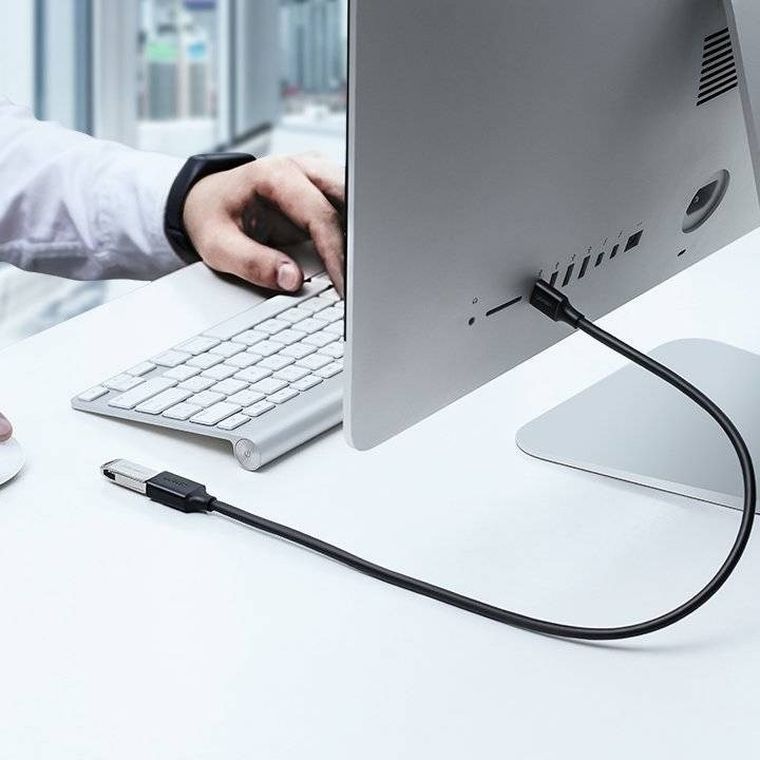 Ugreen, kabel, przedłużacz przejściówka, USB 3.0 (żeński)-USB 3.0 (męski), 1m, czarny