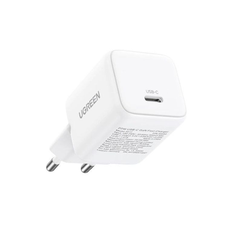 Ugreen, ładowarka sieciowa, X513, 30W, GaN 1x USB-C, biała