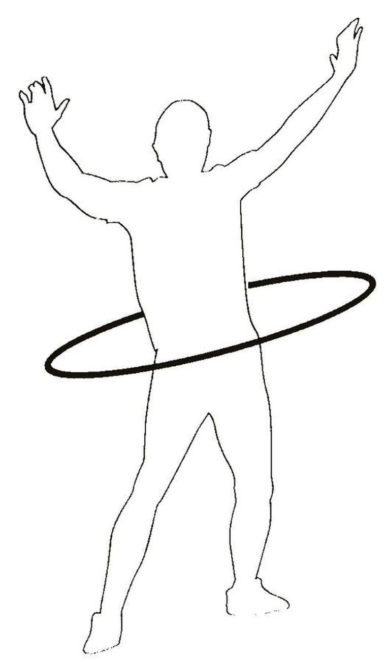 Umbro, hula hop z obciążeniem, 95 cm, neoprenowy niebiesko-szary