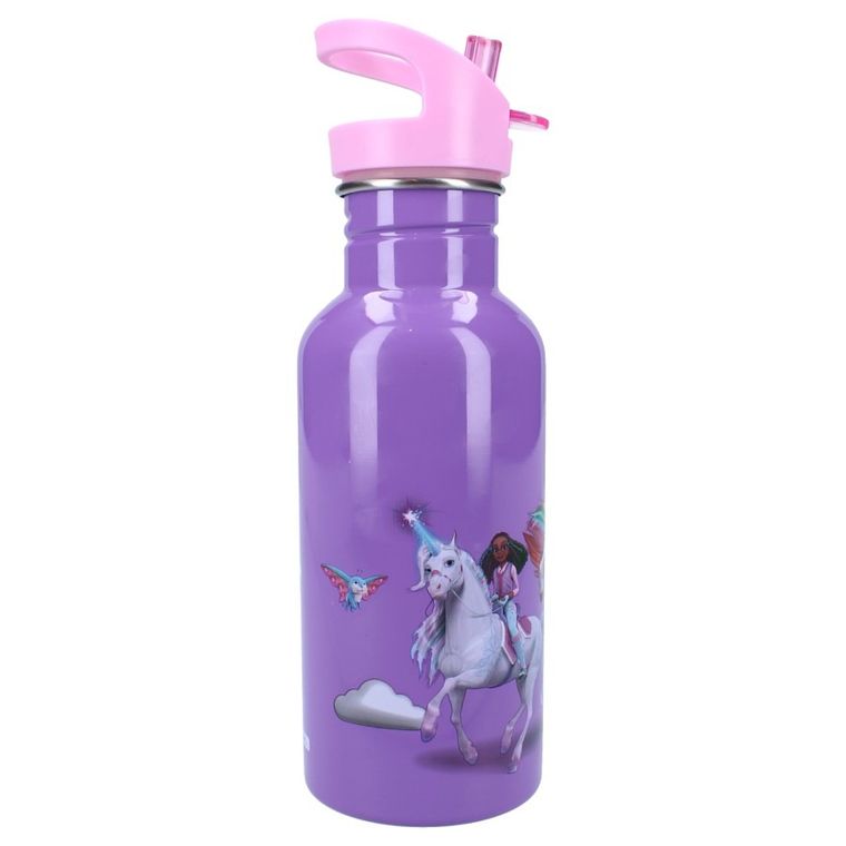 Unicorn Academy, Take a sip, bidon ze słomką, fioletowy, 500 ml
