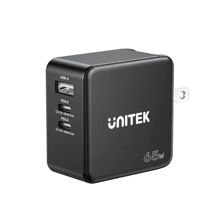 Unitek Ładowarka Gan, Pd, 65w, 2x Usb-c, Usb-a