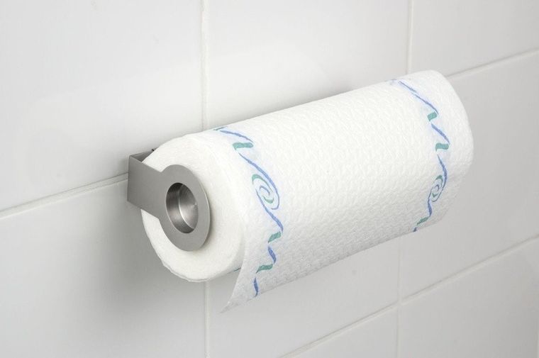 Uniwersalny uchwyt na ręczniki papierowe, Cerri, stal nierdzewna