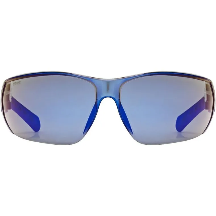 Uvex, Equate, okulary rowerowe, black-blue matt-mirror blue