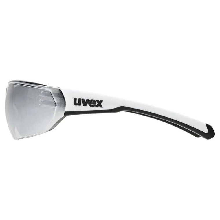 Uvex, Equate, okulary rowerowe, white matt-mir.silver