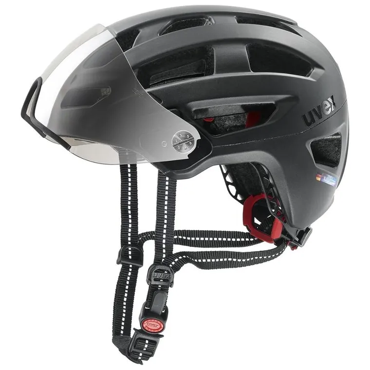 Uvex, Finale Visor, kask rowerowy, 56-61 cm, black matt