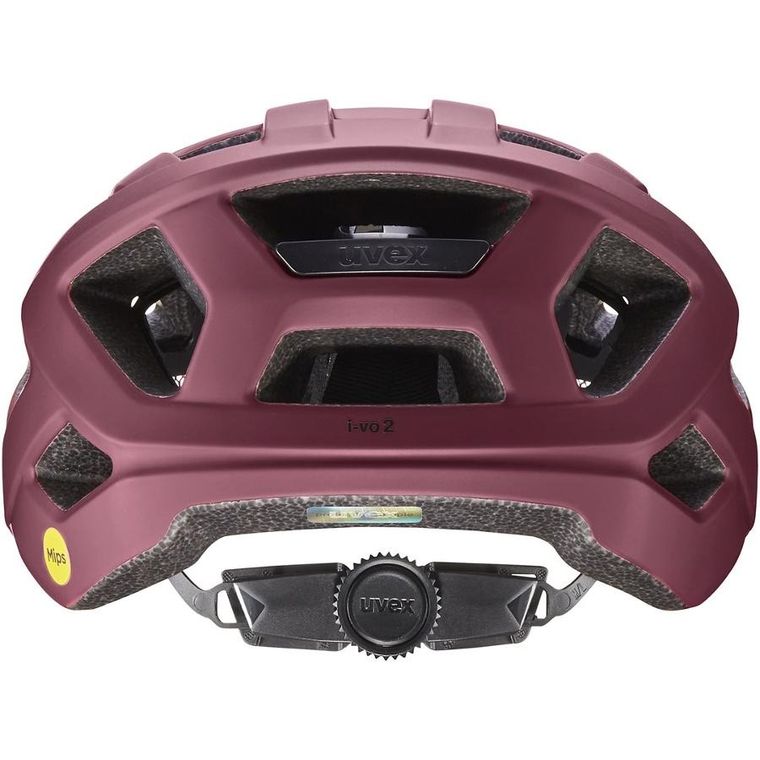 Uvex, I-vo 2 MIPS, kask rowerowy, 56-60 cm, cranberry-black matt