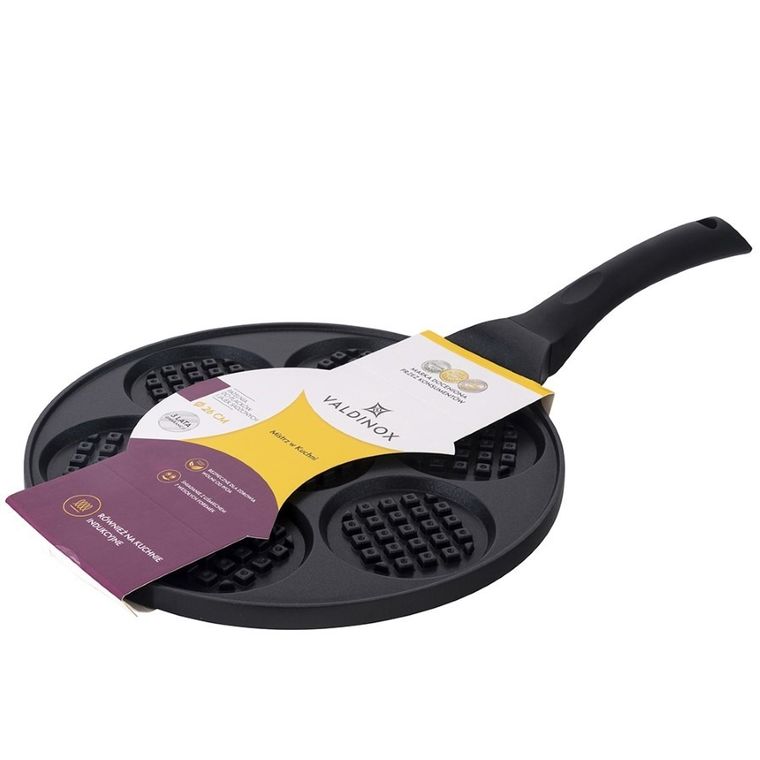 Valdinox, patelnia do placków i jajek sadzonych, odlewana, 26 cm, wafel